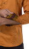 Barabas Cotton Glossy Desert Rust Slim Fit Button Down Shirt 2026
