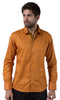 Barabas Cotton Glossy Desert Rust Slim Fit Button Down Shirt 2026