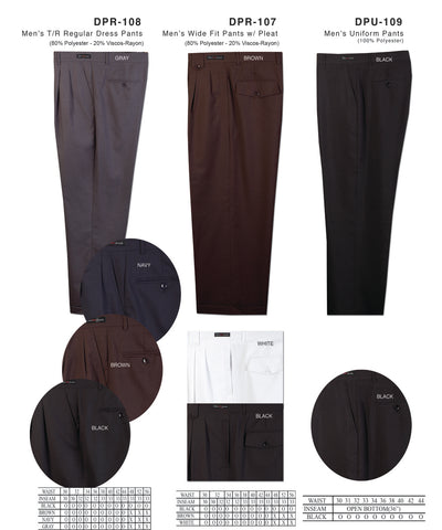 Daniel Ellissa  Wide Leg Dress Pants DPR 107