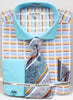 Daniel & Ellisa DS3783P2 Men's Horizontal Stripe Pattern French Cuff Shirts with Cuff Links