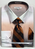 Men's Daniel Ellissa Two Tone Shaded Dress Shirt Reg Cuffs DS3795P2