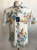 Lanzzino Floral White Short Sleeves Casual Shirt