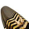 Men's Fiesso Gold Black Suede Zebra Design Slip On Cap Toe Dress Shoes FI 6945