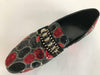 New Men's Fiesso Black Red Slip On Fashion Entertainer Sequins Shoes FI 7025
