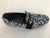 New Men's Fiesso Black White Slip On Fashion Sequins Entertainer Shoes FI 7025