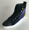 Encore Fiesso Men's Fashion High Top Sneakers with Spikes Blue FI 2348