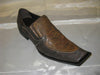 Fiesso New Brown Snake and Leather Print Shoes FI 6420
