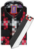 R Lewis Red Multi Check Downtown Cotton Dress Shirt