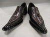 New Brown Men's Fiesso Snake Print Shoes FI 6594