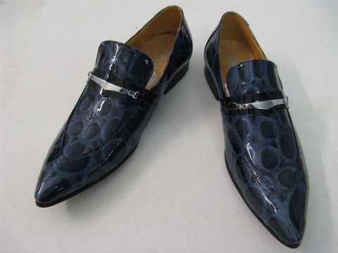 New Encore Fiesso Blue Print Shoes FI 3098