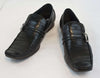 New Encore Dress Shoes by Fiesso Black 2 Braided Straps FI6620