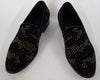 Men's Fiesso Black Suede Gold Shoes FI 6897