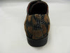 Fiesso New Brown with Leather and Fabric Cognac Flocking Design Shoes FI 8606