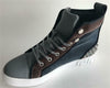 Encore Fiesso Men's Fashion High Top Sneakers with Spikes Grey FI 2348