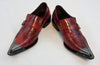 New Fiesso Dress Shoes Red with Decorative Metal Tips FI 6053