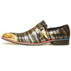 Men's Fiesso Shiny Multi Leather Print Shoes FI 7001-2