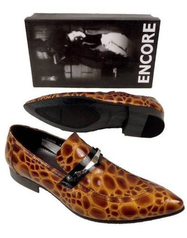 New Encore Brown Print Shoes FI 3098