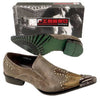 New Fiesso Coffee Pointed Toe Shoes FI 6763